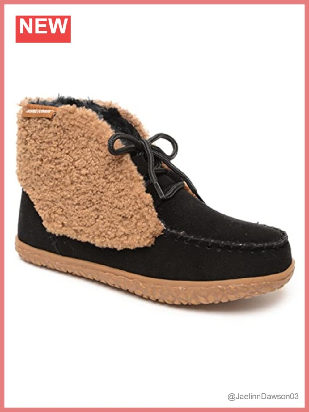 Womens Suede Bootie Slippers Faux Fur Trim Sheepskin Indoor Outdoor Cozy